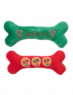 FuzzYard Xmas Toy - Christmutts Homies Bones 2PK - S