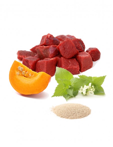 PUROMENU Bigotes Felices | Ternera, Calabaza y Ortiga 100g - Comida Húmeda para Gatos