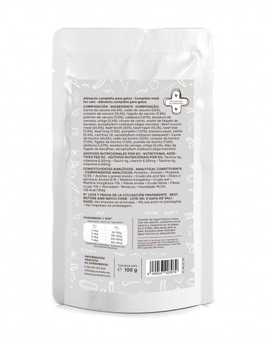 PUROMENU Bigotes Felices | Ternera, Calabaza y...