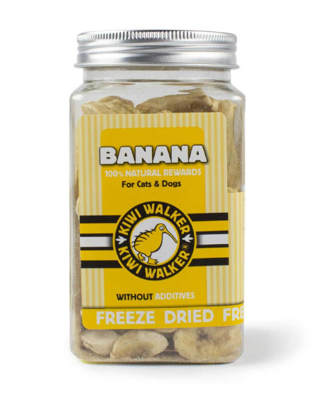KIWI WALKER Banana 70g - Snack Liofilizado para Perros y Gatos