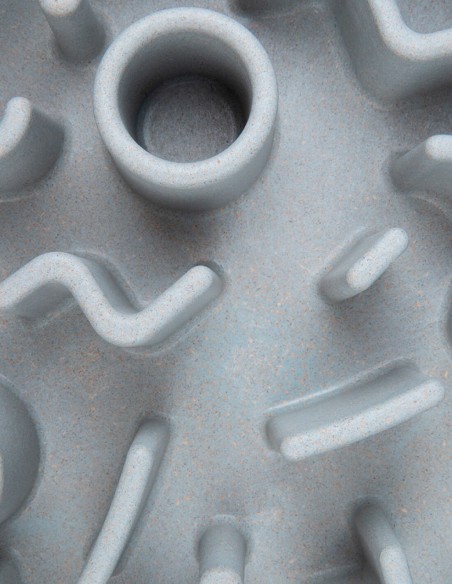 District 70 Comedero Antivoracidad Bambú Ice Blue L - Para Perros