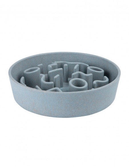 District 70 Comedero Antivoracidad Bambú Ice Blue M - Para Perros