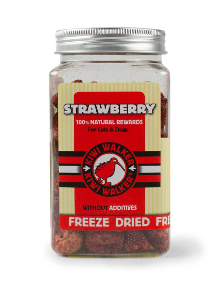 KIWI WALKER Fresa 25g - Snack Liofilizado para Perros y Gatos
