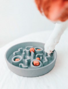 District 70 Comedero Antivoracidad Bambú Natural Ice Blue... 2