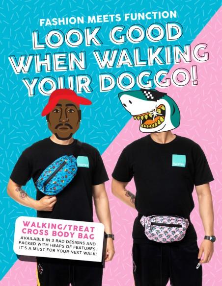 FUZZYARD Riñonera Bandolera LL Cool Jaw$ Tiburones