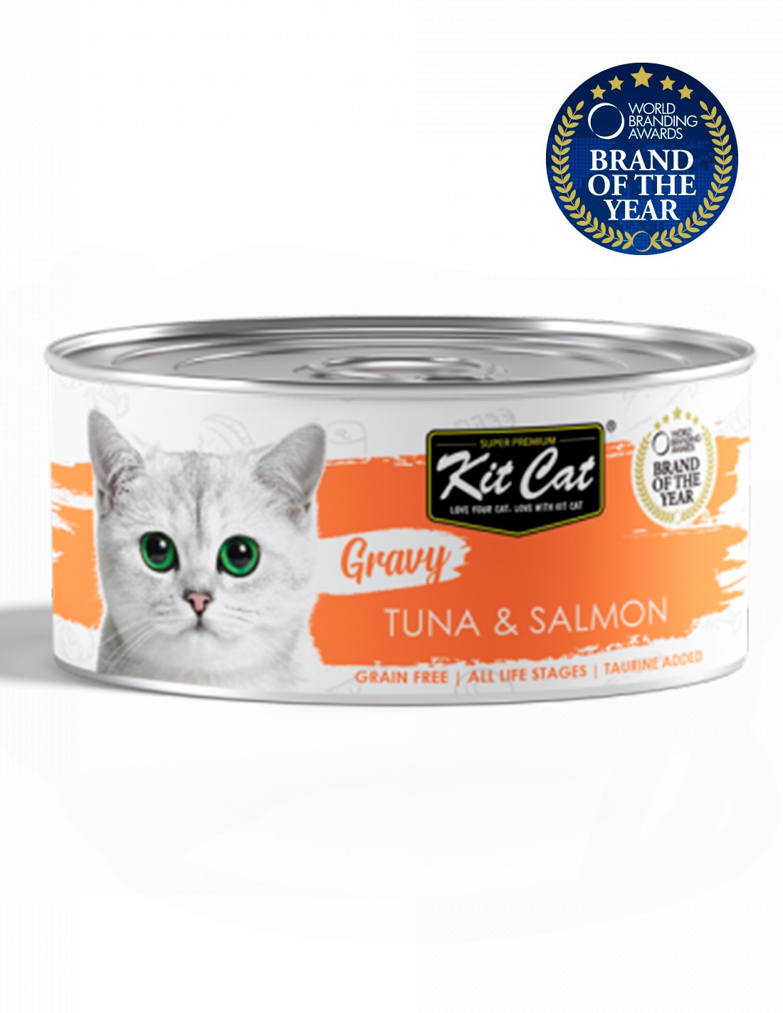 KIT CAT Gravy Atún con Salmón 70g en salsa Comida para gatos