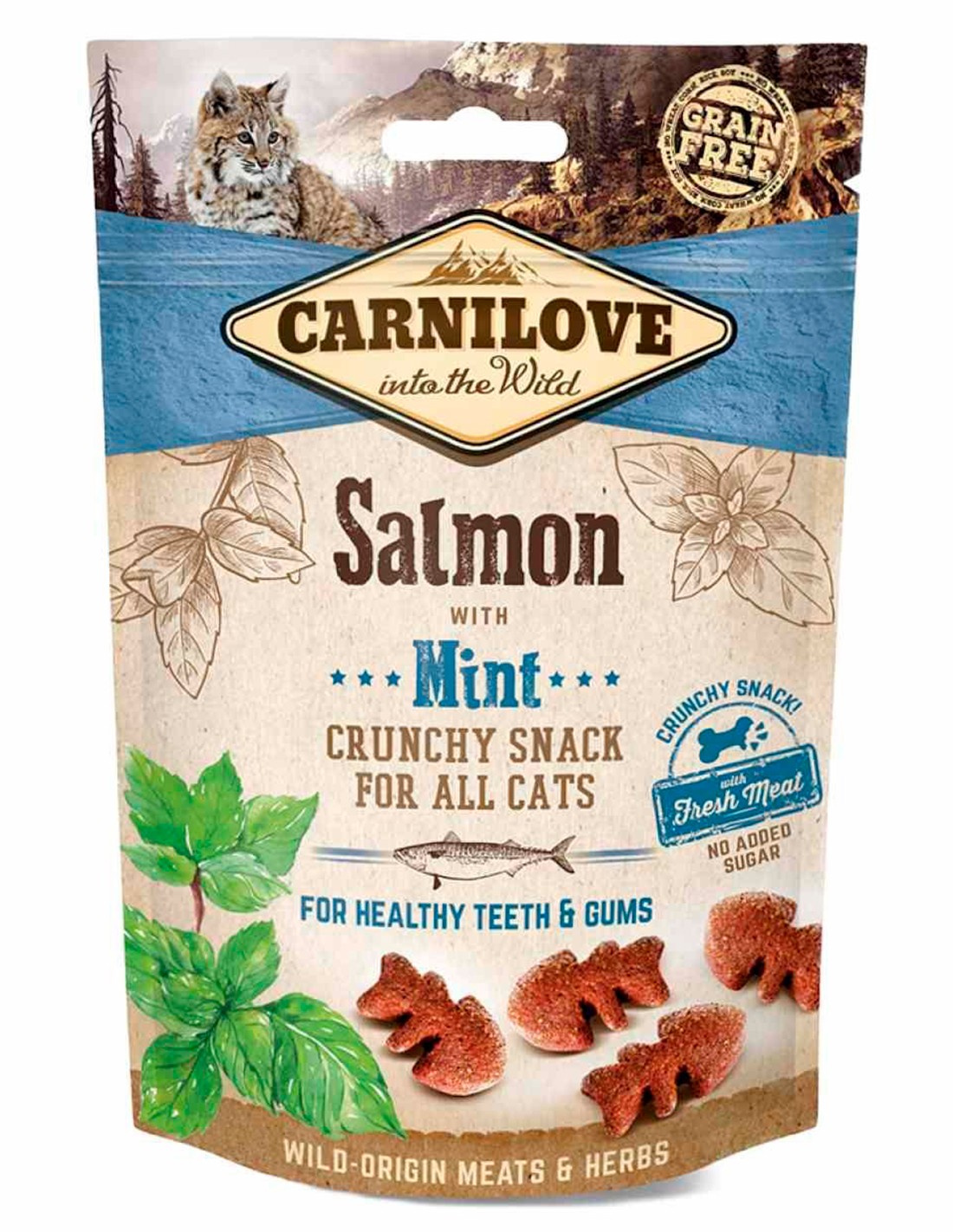 Carnilove Salmón con menta 50g - Snack Crunchy