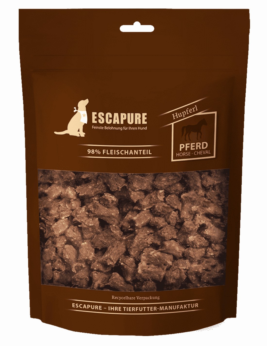 ESCAPURE Caballo 150g - Snack Natural para Perro