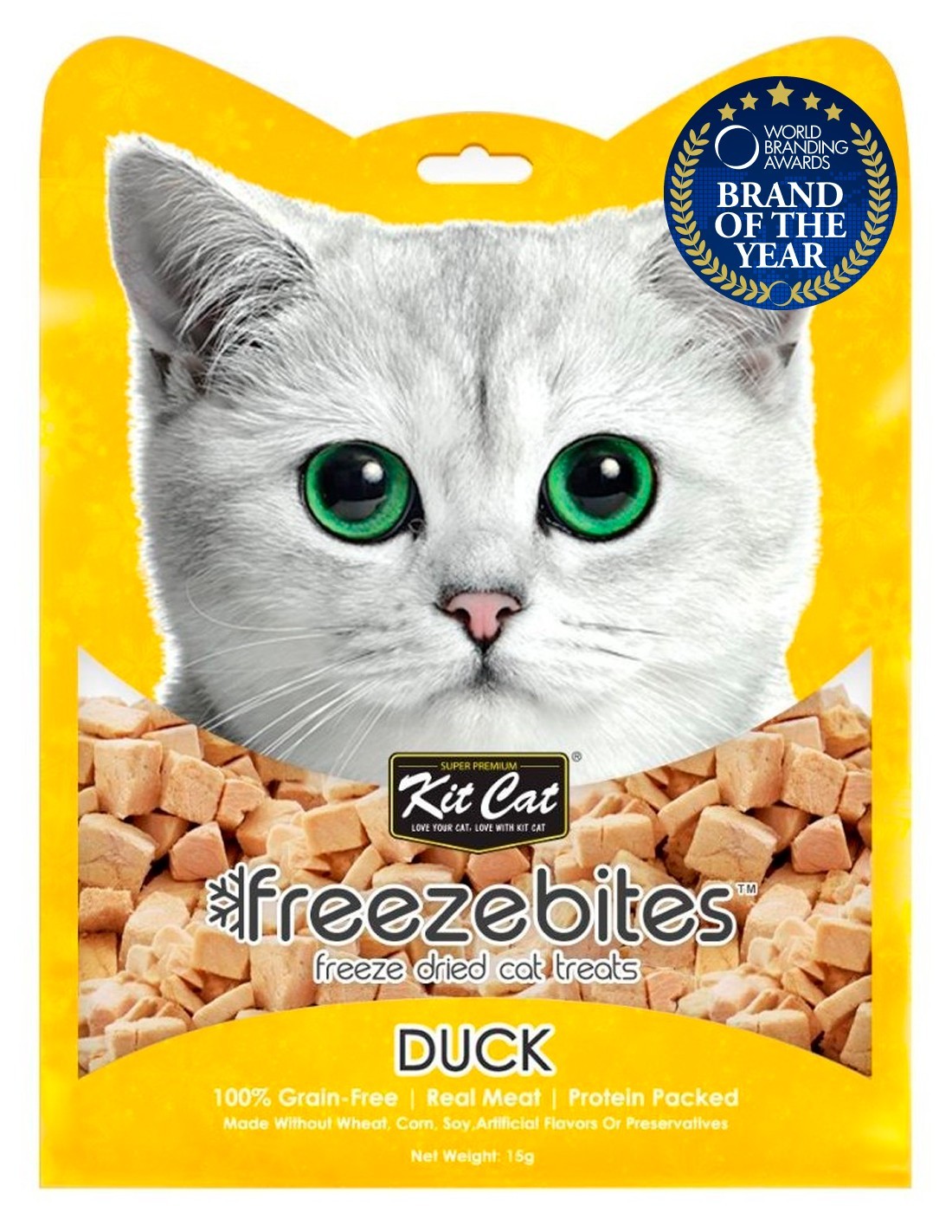KIT CAT FreezeBites - Pato Natural Liofilizado 15g