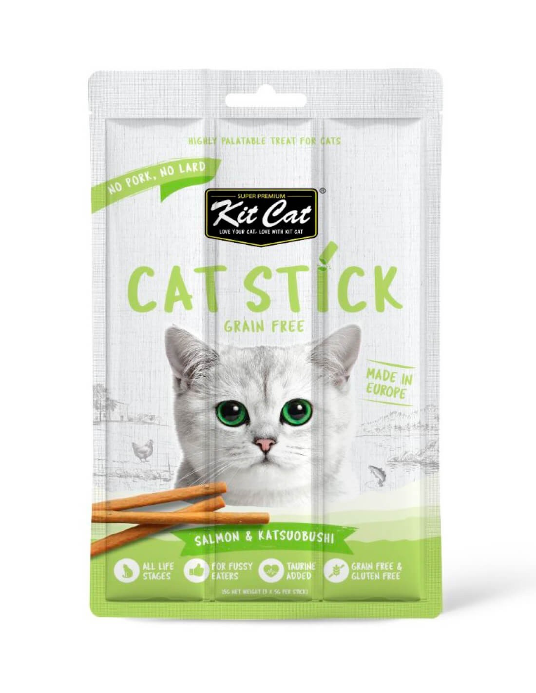 KIT CAT Cat Stick 15g - Salmón con Katsuobushi
